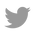 Grey Twitter Icon